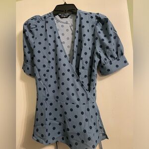 Allegra K blue blouse
